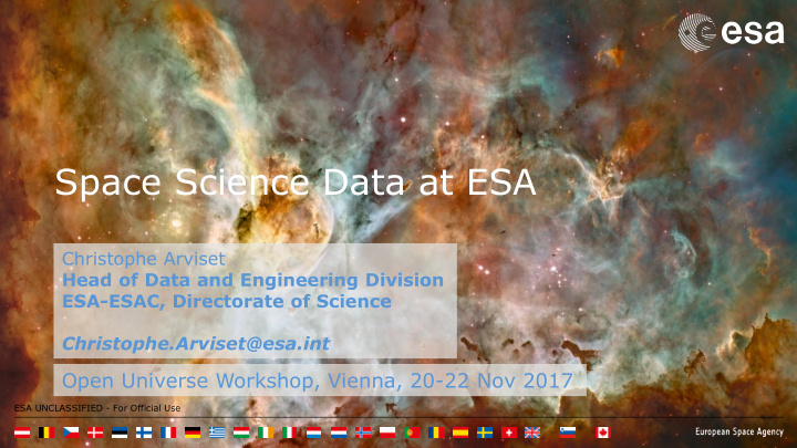 space science data at esa