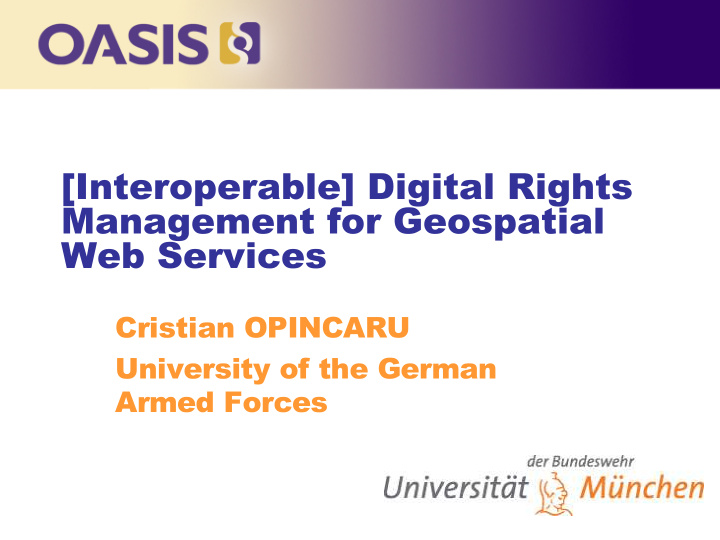 interoperable digital rights management for geospatial