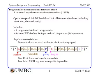 UMBC  A  B  M  A  L  T  F  O  U  M  B  C  I  M  Y  O  R  T  1  (April 17, 2002)  I  E  S  R  C  E