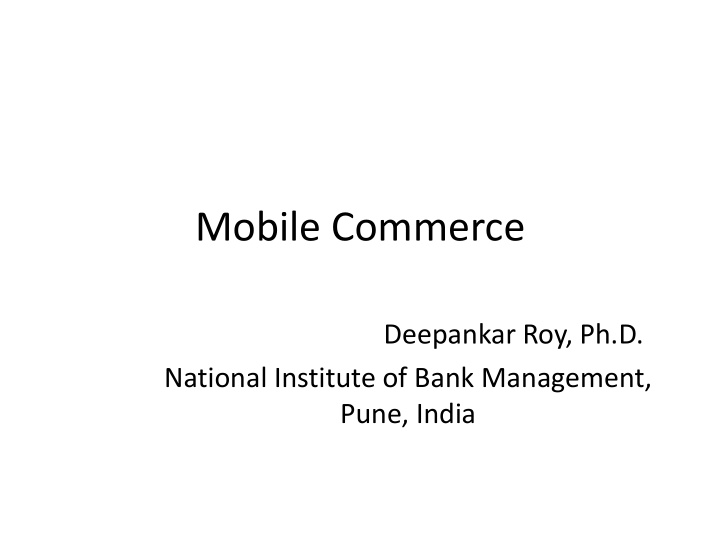 mobile commerce