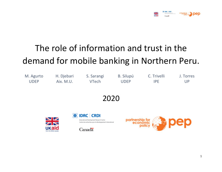 the role of information and trust in the demand for