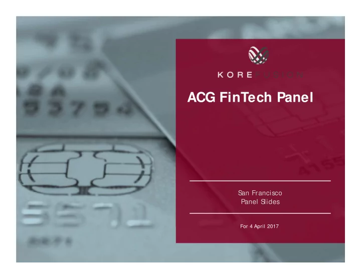 acg fintech panel