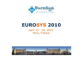 Organiza(on    ASF-SIGOPS    FRANCE   EUROSYS 2010  Par(cipants    353