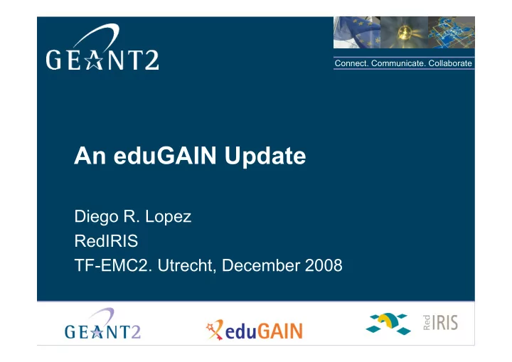 an edugain update