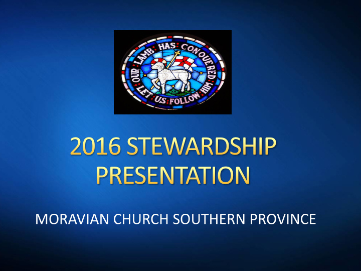 moravian church southern province solely income based