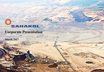 Corporate Presentation  March 2017  Strictly Private and Confidential  1  No. 1 Mining