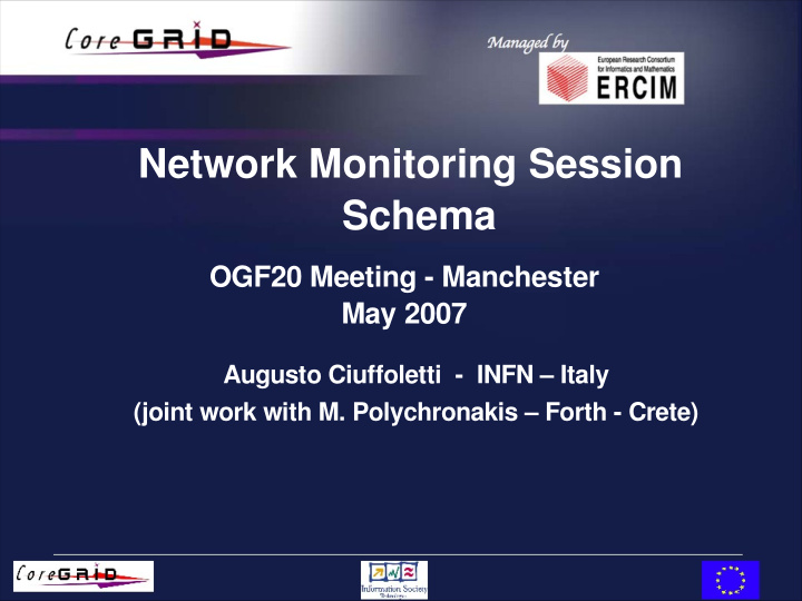 network monitoring session schema