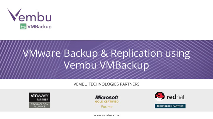 vmware backup replication using vembu vmbackup about