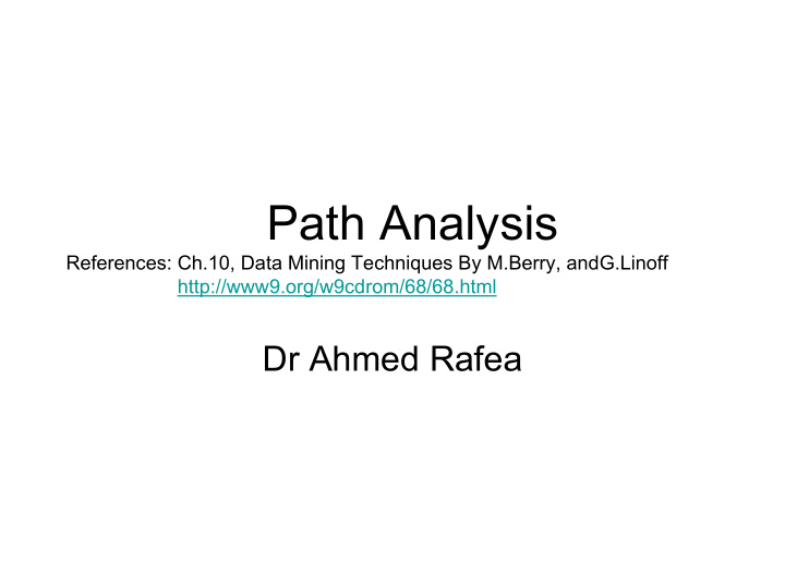path analysis