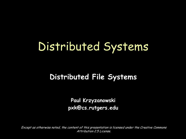 distributed systems