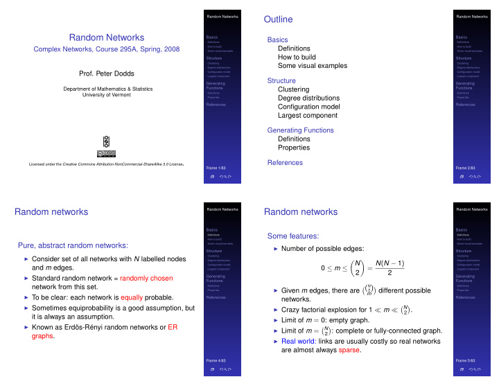 outline random networks