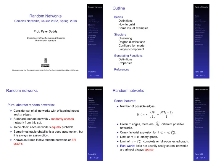 outline random networks