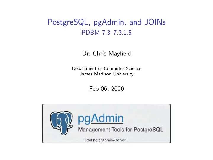 postgresql pgadmin and joins