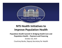 nys health initiatives to improve population health