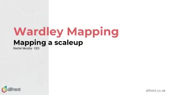 Wardley Mapping  Mapping a scaleup  Rachel Murphy - CEO  difrent.co.uk  12  months  ago
