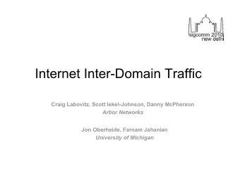 Motivation  Measuring the Internet is hard  Significant previous work on  Router and
