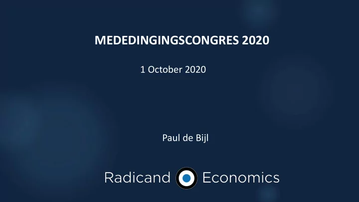 mededingingscongres 2020