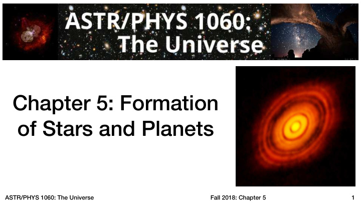 chapter 5 formation of stars and planets