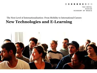 Distance Learning and e-learning revolution  - how does it affect your work?  What are we talking