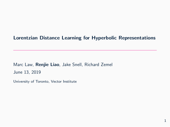 lorentzian distance learning for hyperbolic