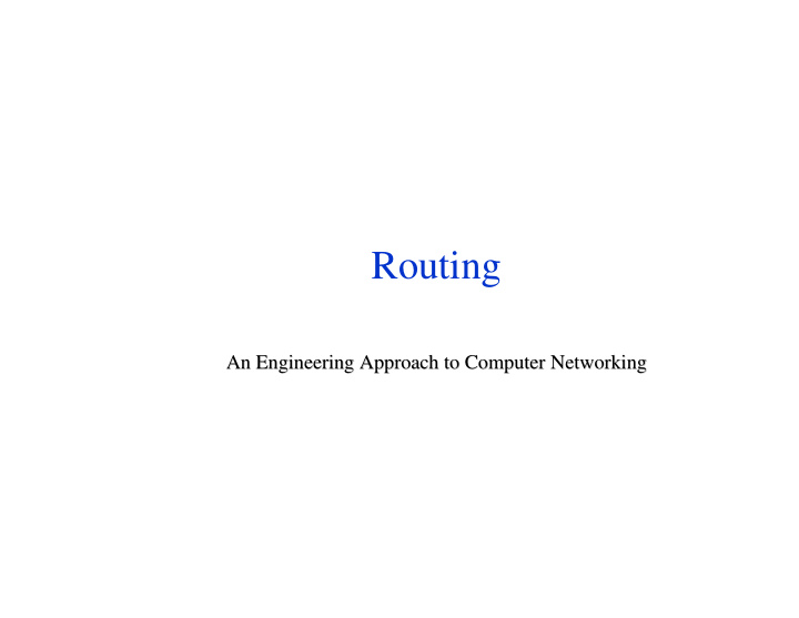 routing