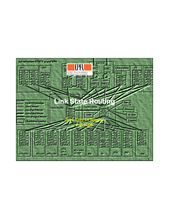 link state routing link state routing