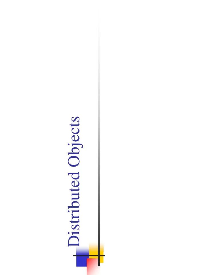 distributed objects message passing vs distributed