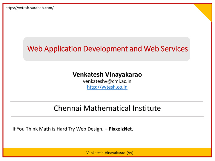 web eb ap appli licatio ion de development an and web eb