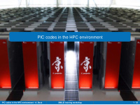 pic codes in the hpc environment