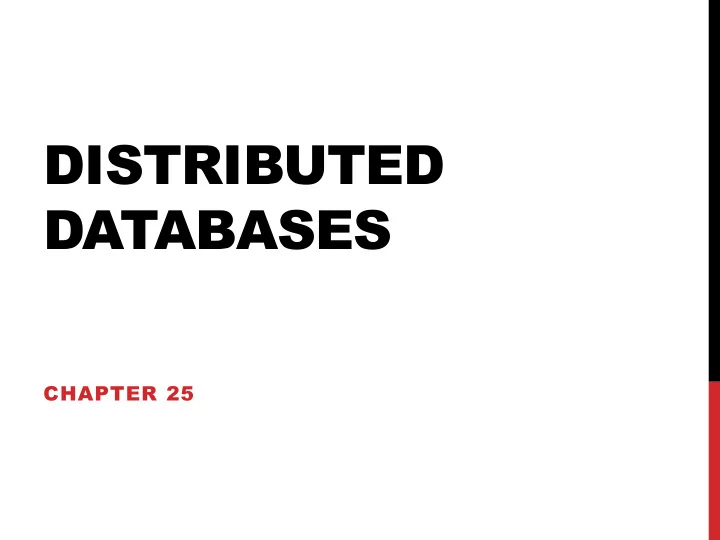 distributed databases