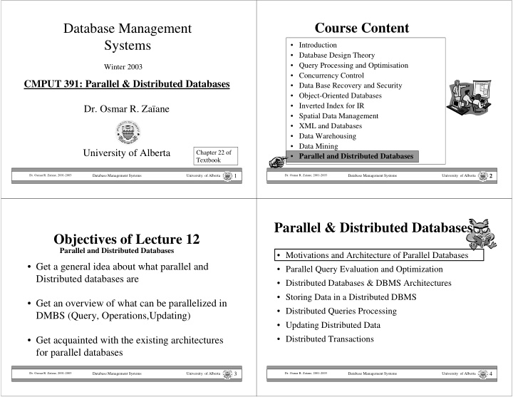 course content database management systems