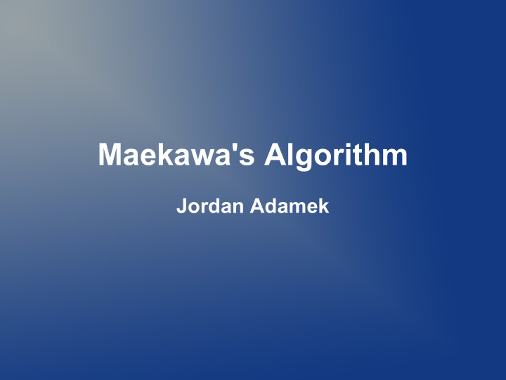 maekawa s algorithm