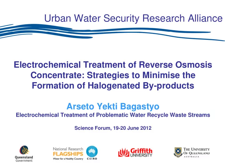 urban water security research alliance
