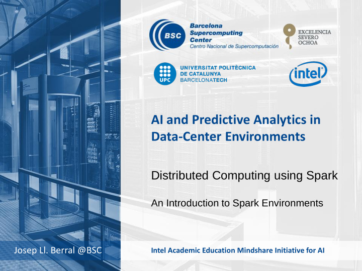 ai and predictive analytics in data center environments