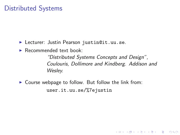 distributed systems