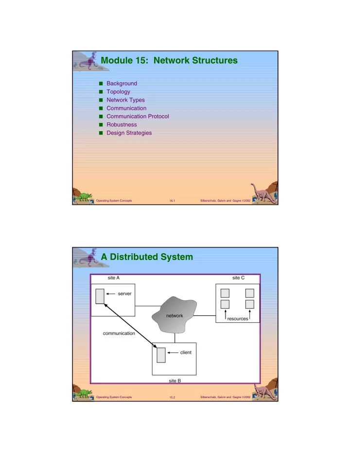 module 15 network structures