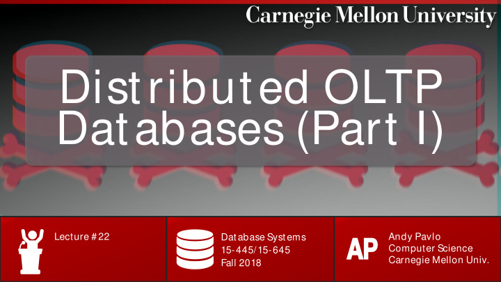 distributed oltp databases part i