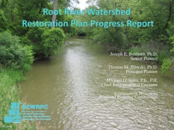 Joseph E. Boxhorn, Ph.D.  p  ,  Senior Planner  Thomas M. Slawski, Ph.D.  Principal Planner