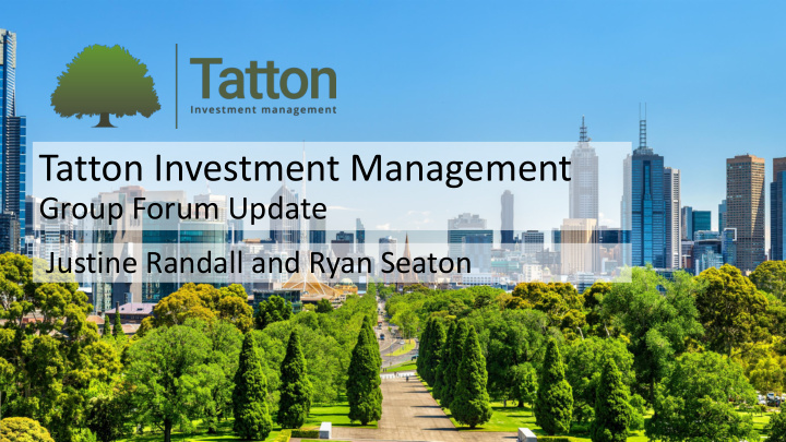 tatton investment management