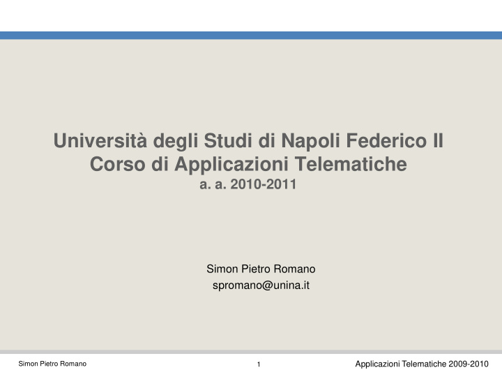 universit degli studi di napoli federico ii