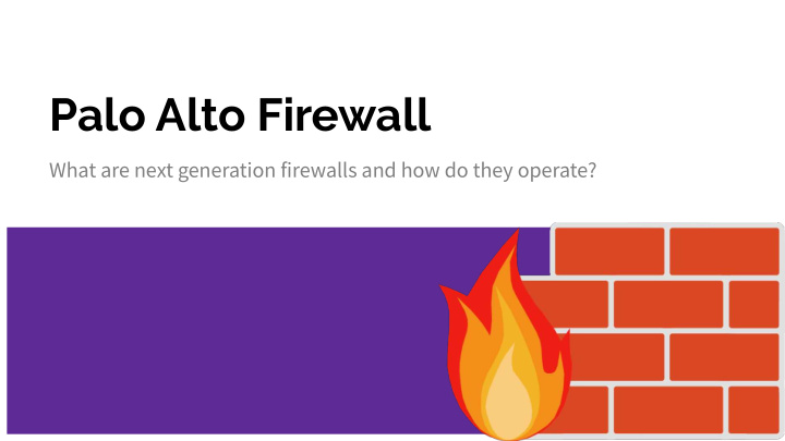 palo alto firewall