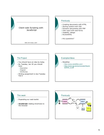 1  Adding client-side scripting  JavaScript