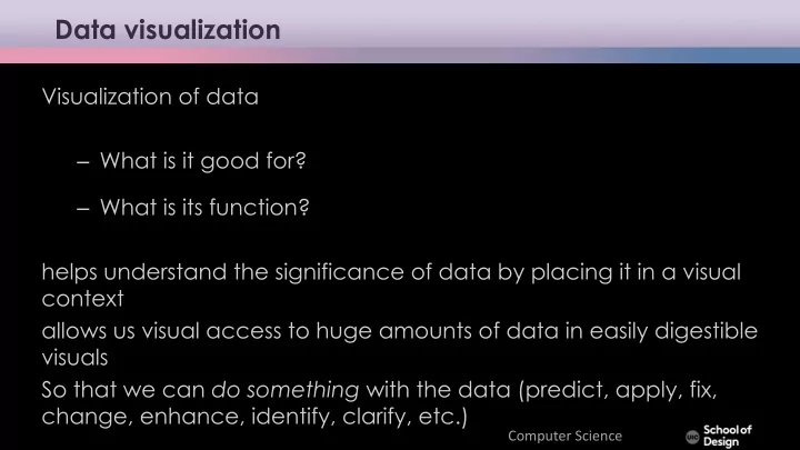 data visualization
