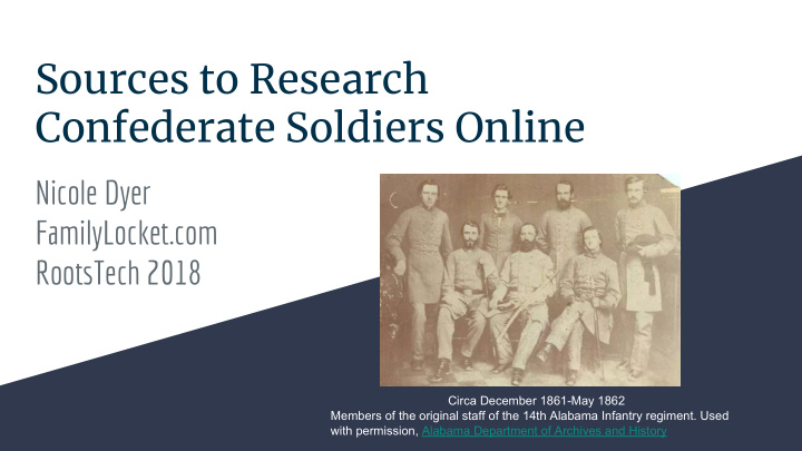 sources to research confederate soldiers online