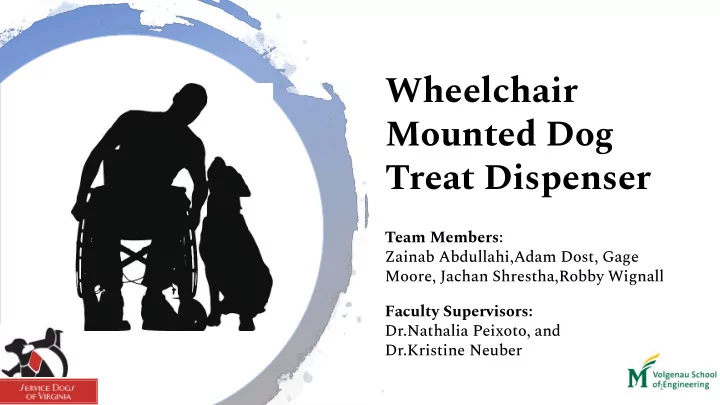 wheelchair mounted dog