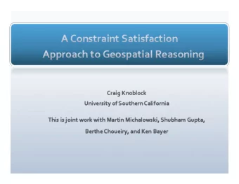 2  CraigA.Knoblock  UniversityofSouthernCalifornia  3