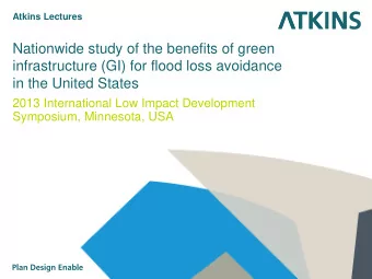 infrastructure (GI) for flood loss avoidance  in the United States  2013 International Low Impact