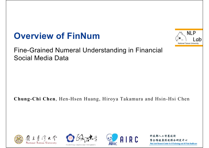 overview of finnum