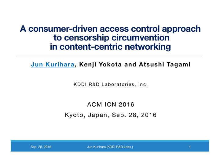 a consumer driven access control approach to censorship