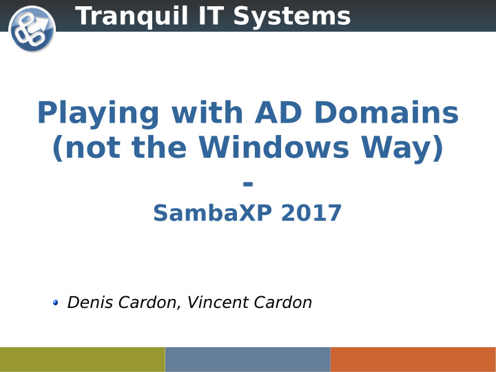 playing with ad domains not the windows way